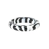 Bubba Chew Soother Bangle Safari by Gumigem - Silicone Teething Jewellery (Black/ White) by Gumigem