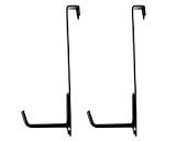 B.S額受鴨居掛け 足長 60mm×130mm 黒 2個入 2039-A fukui