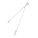 スワロフスキーが揺れる10cmスライドアジャスターチェーンお肌に優しいニッケルフリー 