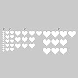n. Sunforest 40ホワイトLove Heartsビニール壁デカール取り外し可能なDIY飾りステッカー赤ちゃん保育園壁アート壁画