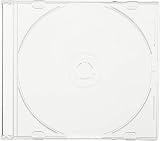 BD DVD CD プラケース スリム 1枚収納 業務用 (オールクリア) (１パック50枚)