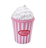 NDAYE　圧搾ポップコーンカップSquishyおもちゃ、Hmeng Squishiesゆっくりと上昇減圧イースターアンチストレス圧力玩具ボールチェーンギフト電話ストラップ（8.5 * 8.5 * 1