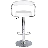 バーチェア カウンターチェア 高さ調節 チェア 昇降 背もたれ 椅子 回転 キッチンカウンター いす ホワイト
