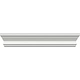 Ekena Millwork CRH05X46SE 5 1/2" H x 1/2" P Seville Crosshead, Factory Primed, 46" Bottom Width x 49