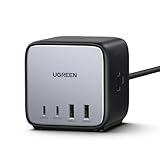 UGREEN DigiNest Cube 65W USB 電源タップ キューブ型 PD 充電器 65W 7ポート AC1250W 【USB-C×2 USB-A×2 AC差込口×3 GaN III (窒化ガリウム) 採用 一括スイッチ/アース付き/1.8m電源コード/シャッター機能/マルチ保護システム/PSE技術基準適合】 充電ステーション テーブルタップ MacBook/Steam Deck/Switch/iPad/iPhone/Xperia/AQUOS/Galaxy/Pixel 各種機器 OAタップ/常時家電/卓上USB家電対応 CD268