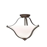 Kichler Lighting 3681OZ Langford 2-Light Convertible Pendant Fixture, Olde Bronze Finish with Satin-
