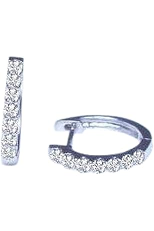 Amazon | [ラグジュエリー][Lugejewelry]K18ダイヤモンドフープピアス 