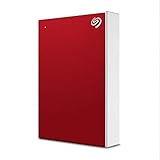 Seagate (シーゲイト) ワンタッチ 5TB ポータブル外付けハードドライブ PCノートブック&Mac USB 3.0 レッド 1年 MylioCreate、4か月 Adobe Creative Cloud Photography、2年間のレスキューサービス(STKC5000403)