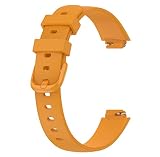 SHEAWA Fitbit inspire 3用バンド ベルト 交換バンド シリコン 交換ベルト スポーツストラップ 替えバンド アクセサリー (イエロー Sサイズ)