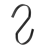 RuiLing 4インチクローム仕上げスチールHangingフラットフック丈夫なS – S型フック服のフック、台所用品、ポット、食器、植物、タオル、ガーデニングツール、