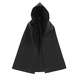 DeeRace 1/12 男性パーカーマントロングケープファッションレトロ中世騎士マント兵士衣装 6 インイン男性兵士アクションフィギュアコスチュームアクセサリー, ブラック