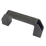 uxcell プルハンドル 取っ手 手すり ブラック プラスチック 家具ハードウェア Dシェイプ 12cm