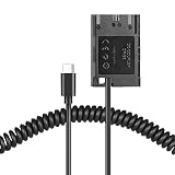 Raeisusp Type-c スプリングケーブル DR-E6 DCカプラー LP-E6 ダミーバッテリー USB-Cキット対応機種Canon EOS 90D 80D 70D 60D R R5 R6 5D Mark II III IV, 6D Mark II, 7D Mark II