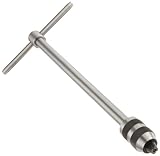 Starrett 93F T-Handle Tap Wrench, 1/4-1/2 Tap Size, 3/16 - 5/16 Square Shank Diameter, 13 Body Lengt