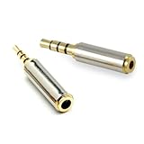 UrbanPulse 変換プラグ 3.5mmオス-2.5mmメス+2.5mmオス-3.5mmメス オーディオ変換 金メッキ端子 プラグ＆プレイ CD スマホ ヘッドフォン タブレットなどに対応 2個セット