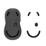kwmobile マウスフィート Logitech M650 L / M750 L対応 マウスソール - 交換用 ステッカー 滑り強化 黒色