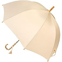 WAKAO ワカオ シャンパンゴールド 長傘 竹製ハンドル Amazon | [ワカオ] レディース 雨傘 長傘 バンブーハンドル 深