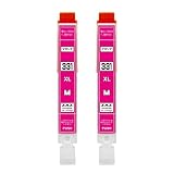 ZAZ BCI-331XLM 2本セット 互換インク BCI-331XL+330XL/6MPのマゼンタ2本 TS8830 TS8730 TS8630 TS8530 BCI330 BCI331 BCI-330 BCI-331 ICチップ付き 残量表示可能 ink-814