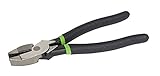 Greenlee 0151-09SD High Leverage Side-Cutting Pliers With Stripping Hole, Dipped Grip, 9' [並行輸入品]