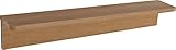 壁掛け棚 エルシェルフ2 コンフォートシリーズ 石膏ボード専用取り付け金具付き 幅90cmX奥行13cm(カカオナチュラル)