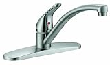 Aqua Plumb 1558011 CUPC AB1953 8-Inch Single-Handle Satin Nickel Kitchen Faucet by Aqua Plumb