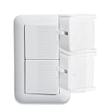 『SwitchMount』指ロボット用取付台,取付枠, コスモシリーズワイド21用ベース＆マウント,ラウンド,スクエア対応,マウント,はめ込み式,ボット1つで2つのボタンを制御可能 (土台A+マウントA+マウントAセット)