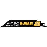 DEWALT DWA4186 6-Inch 14/18TPI 2X Max Metal Reciprocating Saw Blade (5-Pack) [並行輸入品]
