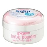 ピジョン 薬用ベビーパウダー 弱酸性 ピンクパフ ×3個セット
