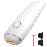 Greenfamily 脱毛器 光美容器 メンズ レディース ムダ毛処理 美肌 搭載 IPL家庭用脱毛器 60万回照射 5段階調整 ワキ 腕 足 ビキニライン 永久脱毛 保護メガネ ガミソリ付き PSE認証済 日本語説明書