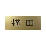 丸三タカギ 彫り込み済表札 アクリル APY2-G-1-1-横田 【完成品】