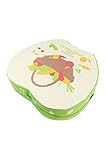 Lumierechat 子供用 ベビー用 お食事 クッション 座布団 高さ調整 可能 チェアクッション 2枚クッション (38㎝ x 38㎝, ベジタブル)