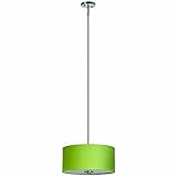 Yosemite Home Decor SH1607-3P-RLSS Lyell Forks Family 3-Light Satin Steel Pendant with Riche Lime Sh