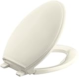 KOHLER K-4733-47 Glenbury Quiet-Close with Grip-Tight Bumpers Elongated Toilet Seat, Almond [並行輸入品]