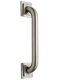 Jaclo 2724-sn DLXグラブバーwith Squareフランジ、24インチ、サテンニッケル