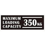 ステッカー 最大積載量 ブラック 15x5cm(350KG)