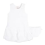 Burt's Bees Baby DRESS ベビー・ガールズ US サイズ: 6-9 Months カラー: ホワイト