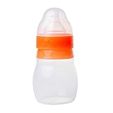 Honest 5 Oz Silicone Bottle, Peach by The Honest Company