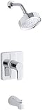 Kohler K-T10446-4-CP Singulier Rite-Temp Bath/Shower Trim, Polished Chrome [並行輸入品]