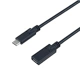 MCO USB 2.0 Type C 延長ケーブル ブラック 0.5m