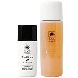 ザス 日焼け止めクリーム サンブロックW 35g + クレンジングオイル REクリア 155ml メンズスキンケア メンズコスメ ZAS