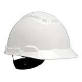3M Hard Hat with 4-point Ratchet Suspension H-701R, 04-0023-02, White by 3M