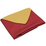 大判風呂敷 140cm 風呂敷 ちりめん 無地 リバーシブル ふろしき 140センチ 大判 大きい 特大 万能 ビックサイズ 超大判 着物 振袖 布団 包み (赤×黄, 140×140cm)