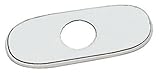 Grohe 07 551 000 6-Inch Euro Escutcheon Plate For Covering Unused Mounting Holes, StarLight Chrome [