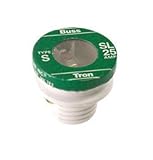 Bussmann BP/SL-25 25 Amp Time Delay Loaded Link Rejection Base Plug Fuse, 125V UL Listed Carded, 3-P