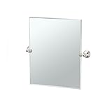 Gatco 4369SM Charlotte Small Rectangle Mirror, Satin Nickel [並行輸入品]