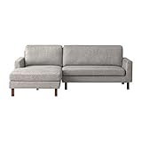 【takano_mokkou 高野木工MAALEソファ ジェーズロング(左肘)+2人掛け(右肘)】Lightgray ライトグレー L字型3人用 ジェーズロング カウチソファ コーナーソファ 肘付き 大川家具 木脚