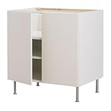 IKEA(イケア) FAKTUM アップロード ホワイト 80 cm 79890466 ベースキャビネット 棚板/ 扉2枚付、アップロード ホワイト