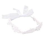 Domybestベビーヘアバンド 　白　レース　ラインストーン　キッズ 子供 カチューシャ 髪飾り ヘアアクセサリー 新生児 赤ちゃん 出産祝い 祝い 誕生日 記念日 撮影に