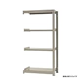 中量棚300kg 連結 幅90×奥行60×高さ180cm 4段 ニューアイボリー 300kg/段