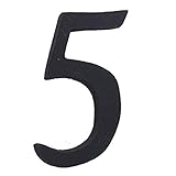 シンプルブラック! 真鍮レター50mm　数字　ナンバー 5